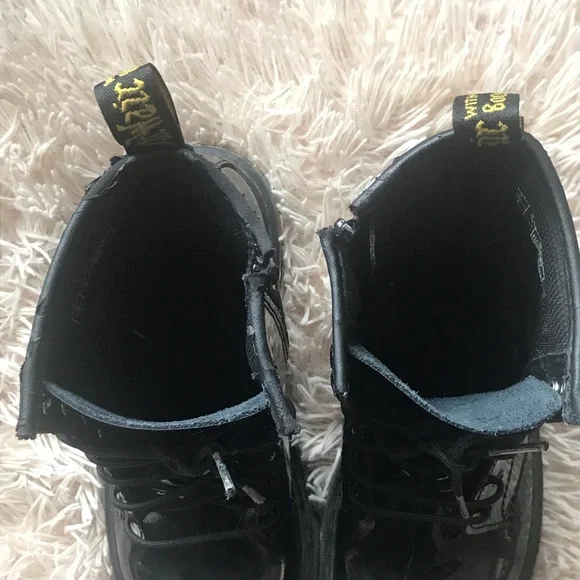 Dr Martens Delaney Sz 3 Black Patent - Picture 6 of 9
